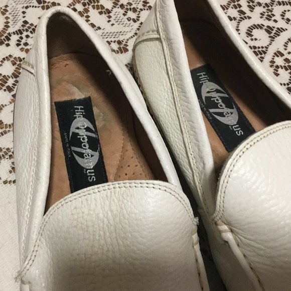 Men's HIPOPPOTAMUS White Leather Loafers Miami Vice Crockett Cool 10 D - Picture 5 of 11
